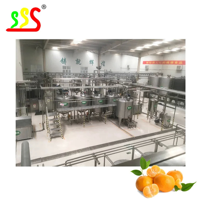 Automatic Mango Pulp Fruit Juice Production Line With Capacity Of Minimal 500L/H