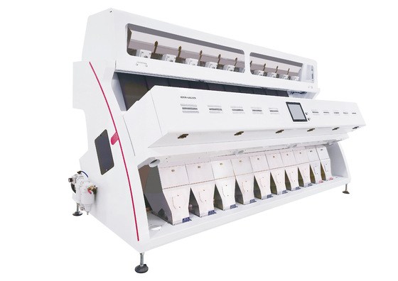High Resolution CCD Image Acquisition System 10 Chutes Color Sorter Machine For Wheat Processing