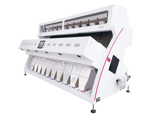 High Resolution CCD Image Acquisition System 10 Chutes Color Sorter Machine For Wheat Processing