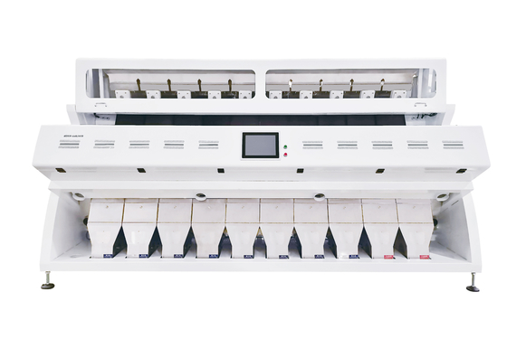 High Resolution CCD Image Acquisition System 10 Chutes Color Sorter Machine For Wheat Processing