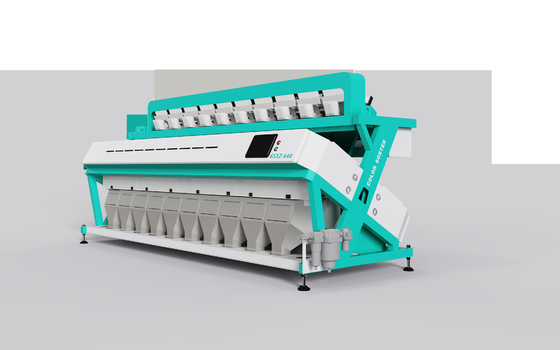 High Resolution CCD Image Acquisition System 10 Chutes Color Sorter Machine For Wheat Processing