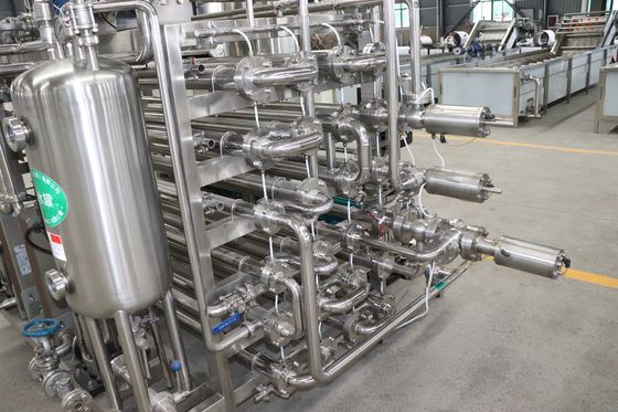 0.1 - 20 T / H UHT آلة تعقيم أنبوبي الفولاذ المقاوم للصدأ